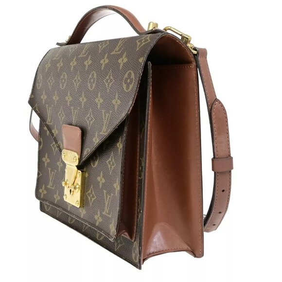LOUIS VUITTON Monceau 28 2Way Shoulder Hand Bag Monogram Leather M51185 77EC110 - Picture 2 of 16